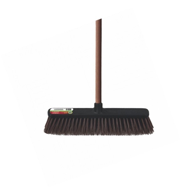 Vassoura Piaçava Sintética 45cm com Cabo 1.40m