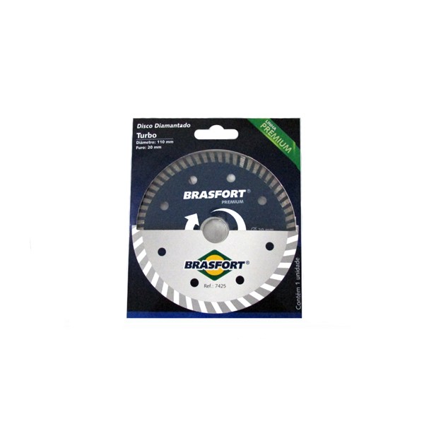 Disco Diamantado 110mm Turbo Premium 7425 - Brasfort 