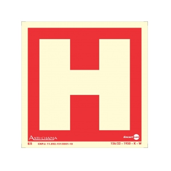Placa Hidrante De Incêndio Fotoluminescente Paf-303/f - Encartale
