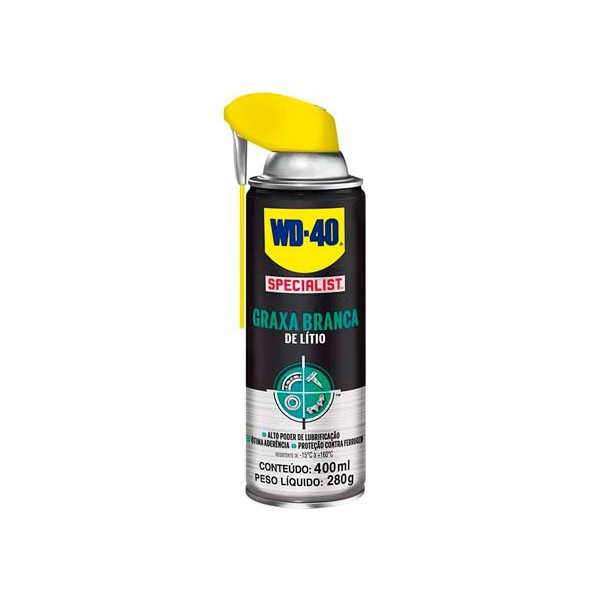 Graxa Branca Litio Aerosol 400ml - Theron