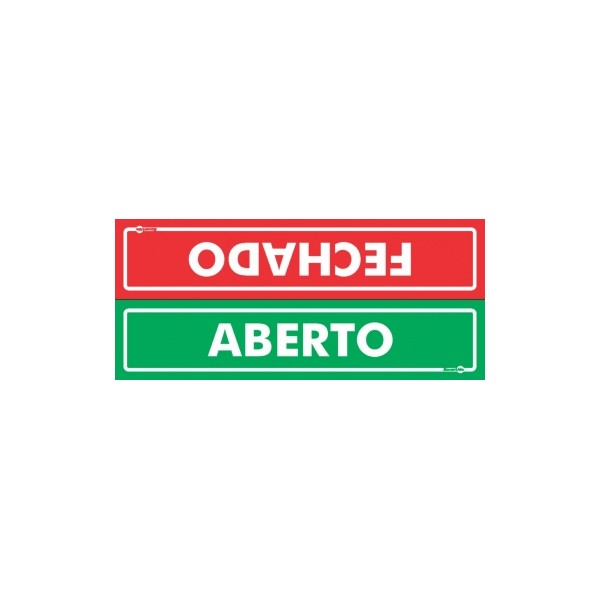 Placa Aberto/Fechado Ps506 - Encartale