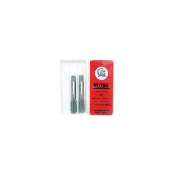 Machos Manuais Aço Liga  6.3mm 1/4 Pol 2 Peças - BSP - Warrior 