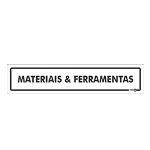 Placa Materiais e Ferramentas PS186 - Encartale 