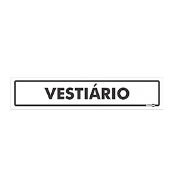 Placa Vestiário Ps189 - Encartale 