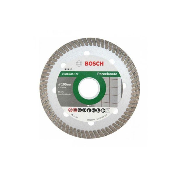 Disco Diamantado 105mm Seco/Refrigerado Turbo Fino - Bosch