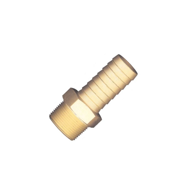 Espigão Fixo Macho Latão, Rosca NPT 1.1/4 Pol p/Mangueira 1.1/4 Pol - Lubefer