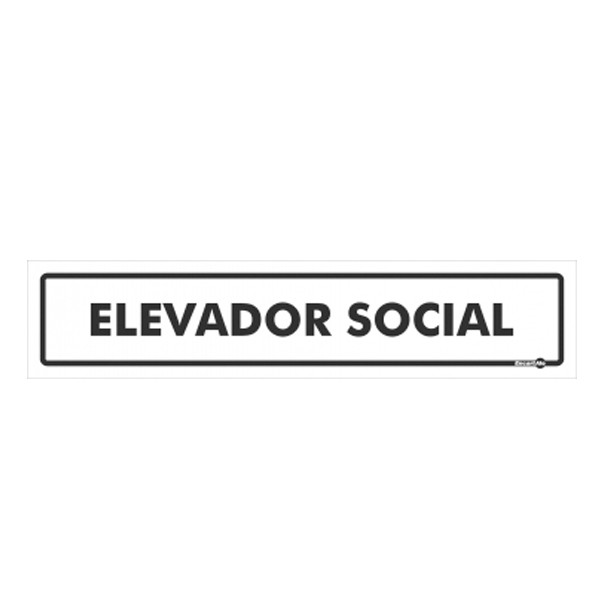 Placa Elevador de Social Ps435 - Encartale 