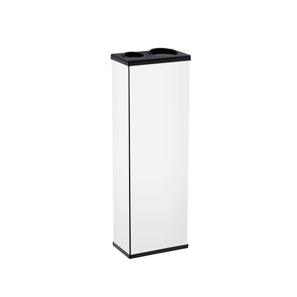 Coletor Inox Retangular para Copos de Água e Café com Divisor - Brinox