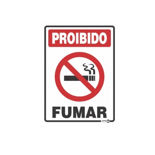 Placa Proibido Fumar Ps100 - Encartale 