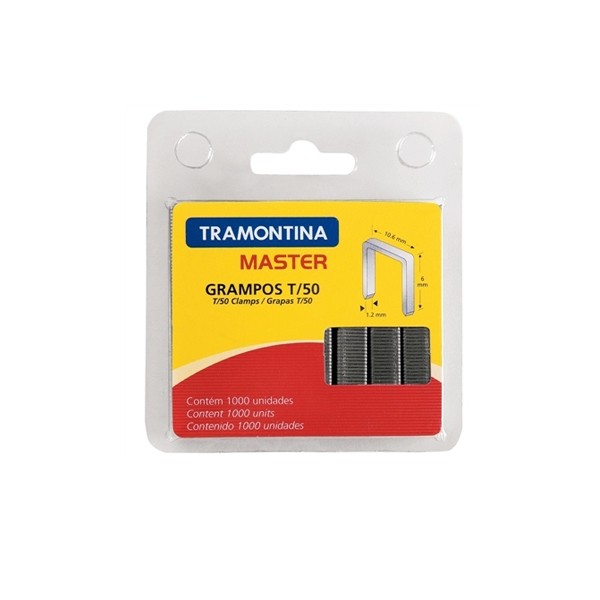 Conjunto de Grampos T50 8mm com 1.000 Peças - Tramontina