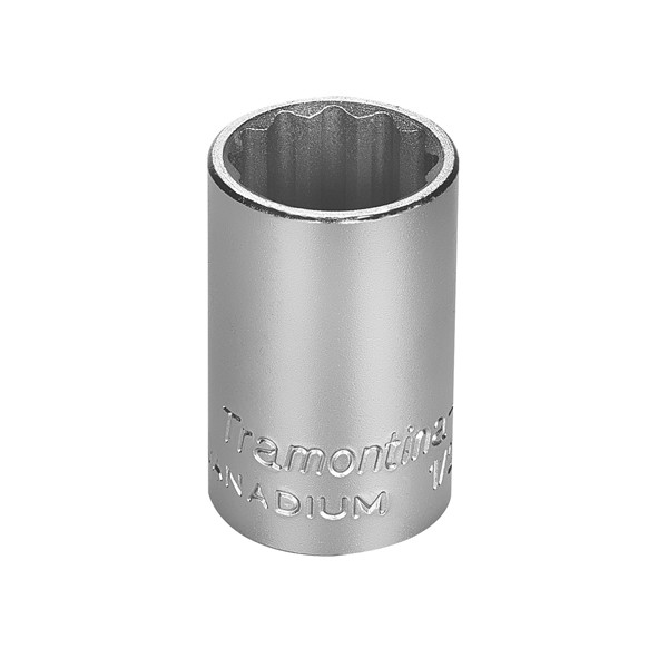 Soquete Estriado 18mm Encaixe 1/2 Pol. Aço Cromo Vanádio - Tramontina