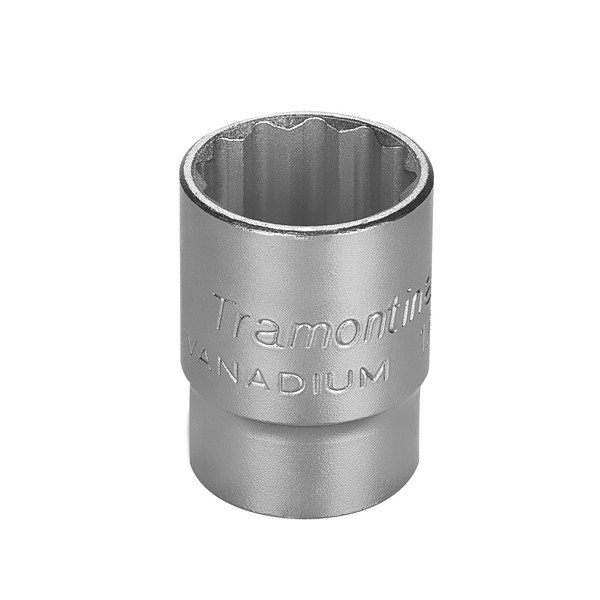 Soquete Estriado 19mm Encaixe 1/2 Pol. Aço Cromo Vanádio - Tramontina