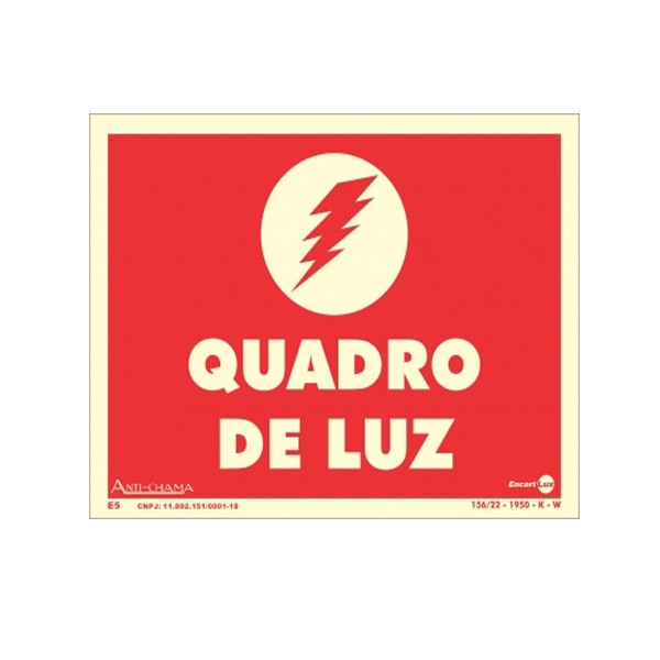 Placa Quadro de Luz Paf723 - Encartale 