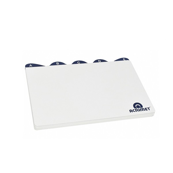 Índice a/z Cartão p/ Fichário 6"x9" - Acrimet