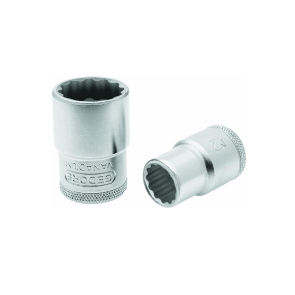 Soquete Estriado 10mm Encaixe 1/2 Pol. - Gedore