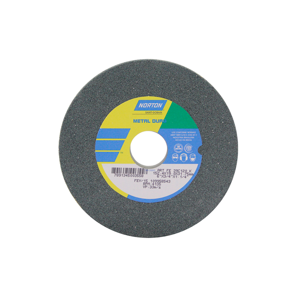 Rebolo Vídea p/ Metal Duro 6 Pol. x 3/4 Pol. x 1.1/4 Pol. 100G - Norton