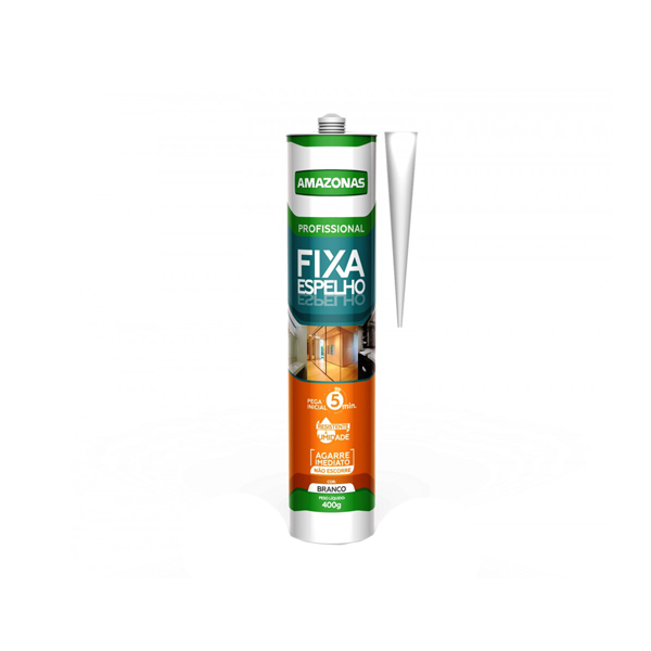Cola Adesivo Fixa Espelho Branco 400G 