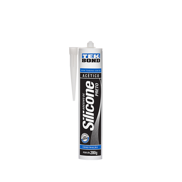Silicone Acético Preto 280G - Tekbond