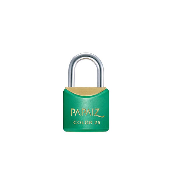 Cadeado de Latão 25mm Capa Verde