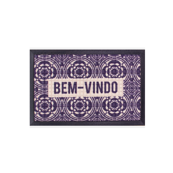 Tapete Capacho Emborrachado 0.40 x 0.60cm Fenice - Estampado - Bella Casa