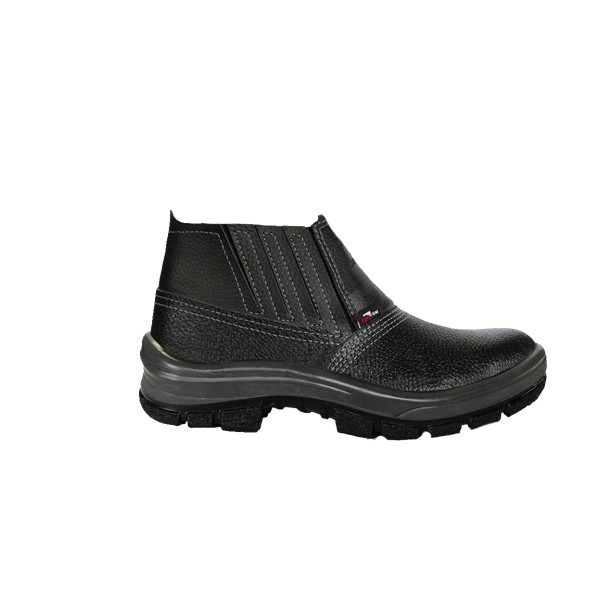 Botina PU Elástico com Bico Preto - Cartom