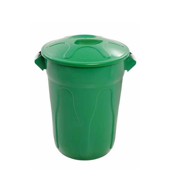 Cesto de Lixo 60 L Red com Tampa Verde