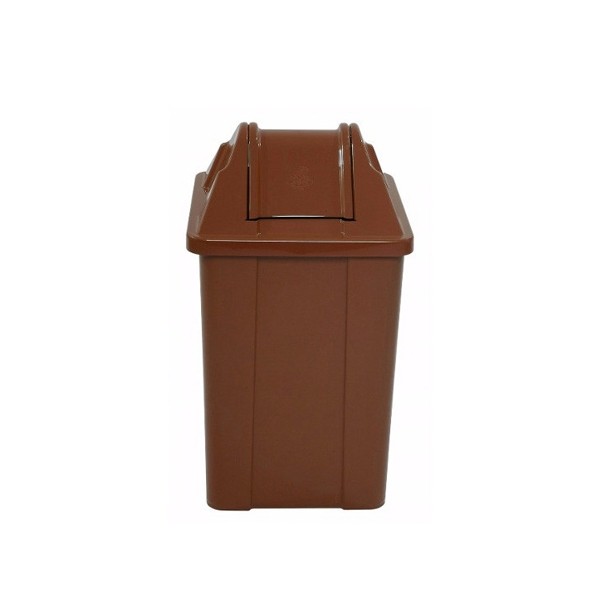 Cesto de Lixo 100 L Quad Basculante Marrom