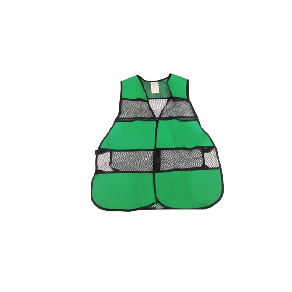 Colete Velcro de Tela Verde/Preto