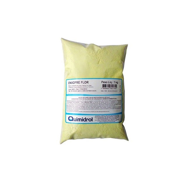 Enxofre Flor Puríssimo em Pó 1 Kg