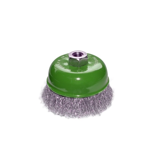 Escova Copo Ondulada 4 x 14mm Aço Inox