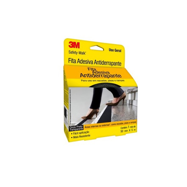 Fita Antiderrapante Preta 50 mm x 5 m - 3M