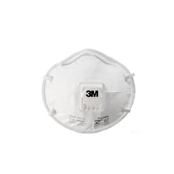 Máscara Descartável c/ Válvula PFF2 Branca - 3M