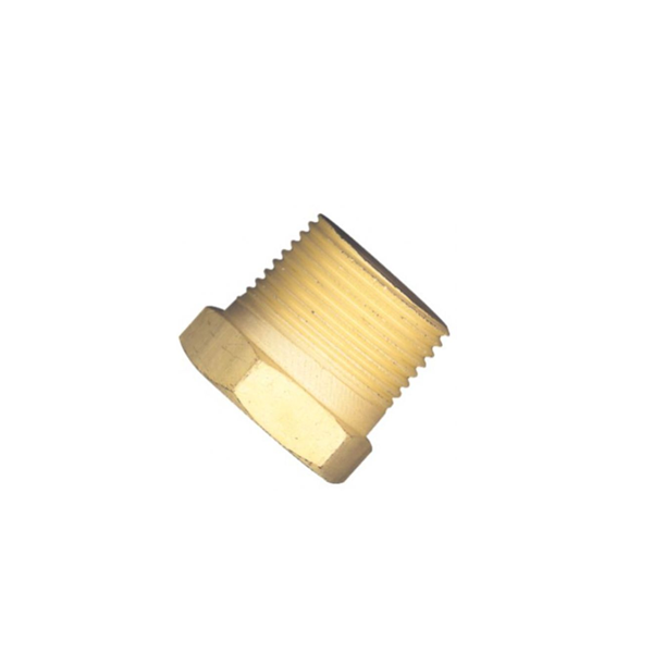 Plug Sextavado Rosca Macho NPT 1 Pol em Latão - Lubefer