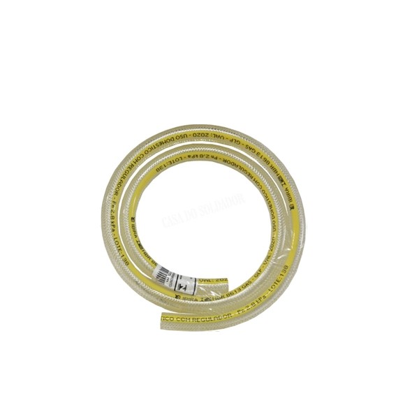 Mangueira Gás GLP 3/8 Pol. x 4.2 x 1.25m