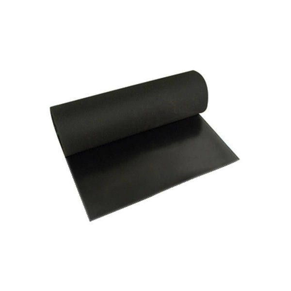 Lençol Borracha Natural 15.8mm x 1.00m s/ Lona Preto (VENDIDO POR METRO) 
