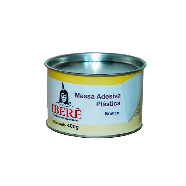 Massa Plástica Cinza 400G c/ Catalizador 7G - Iberê