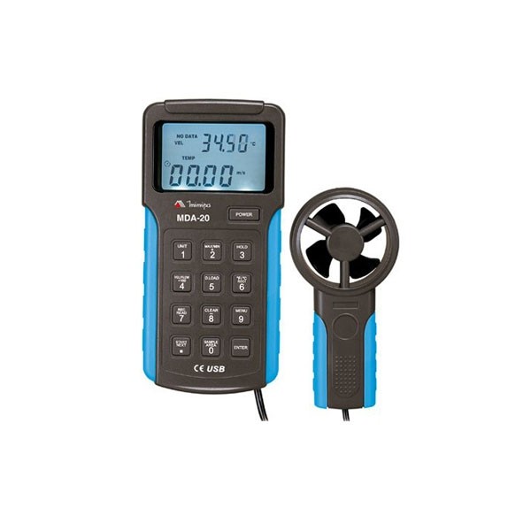 Anemômetro com Datalogger Digital e Interface USB