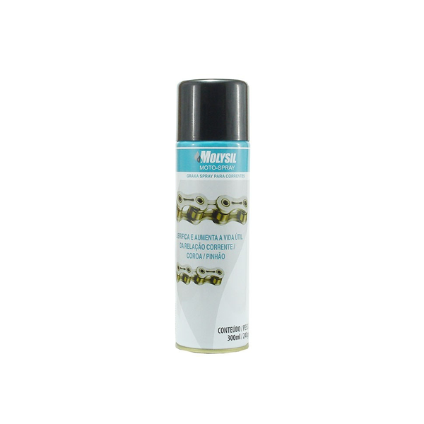 Graxa Líquida Moto-Spray Correntes 300ml Molysil