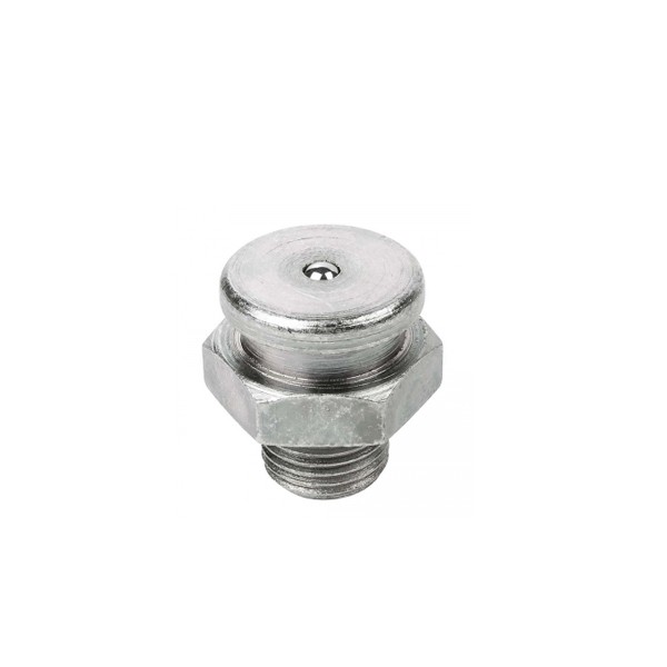 Pino Graxeiro Tipo Botão 1/4 Pol - 18 NPT - Graxeiros