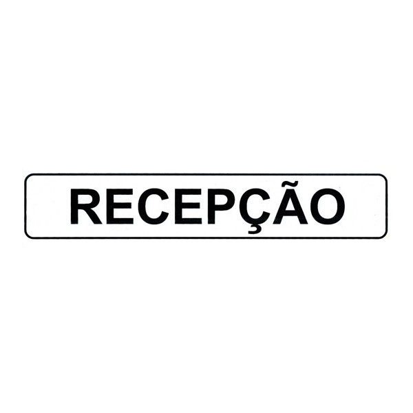 Placa em Poliestireno Recepção PS-52