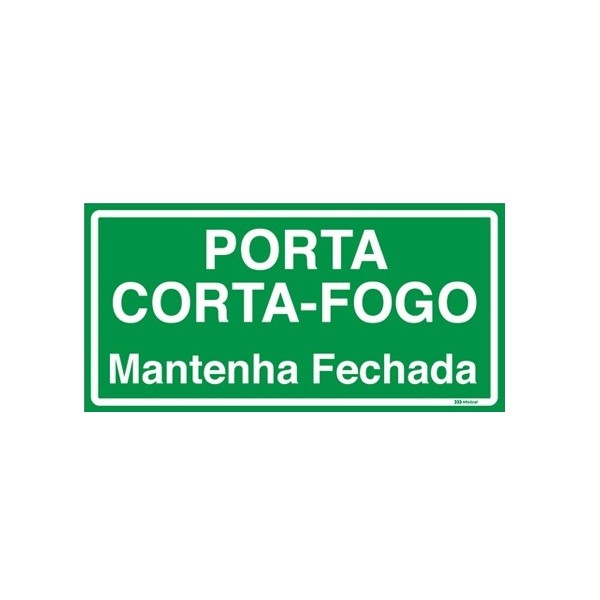 Placa em Poliestireno Porta Corta-Fogo PS-149
