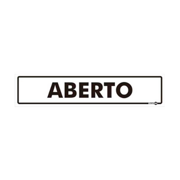 Placa Sinalizadora de Aberto - Encartale
