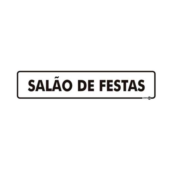Placa em Poliestireno Salão de Festas PS-439