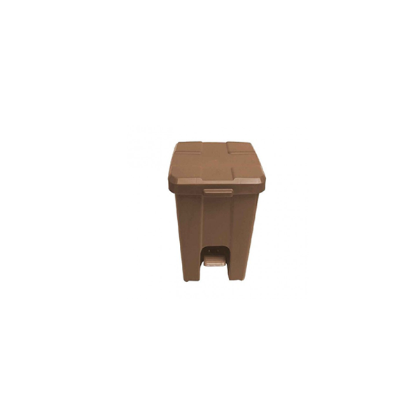 Cesto de Lixo 30L Quadrado c/ Pedal - Preto