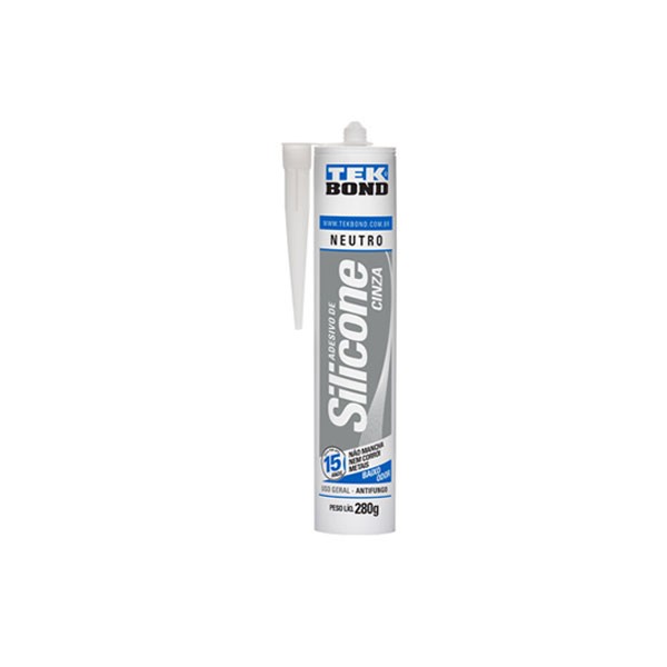 Silicone Cinza Cinza 280G - Tekbond