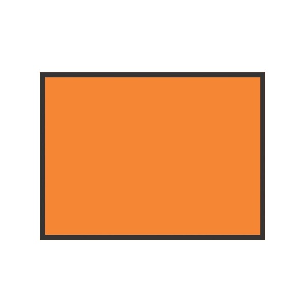 Placa em Poliestireno Simbol Laranja SP-100 
