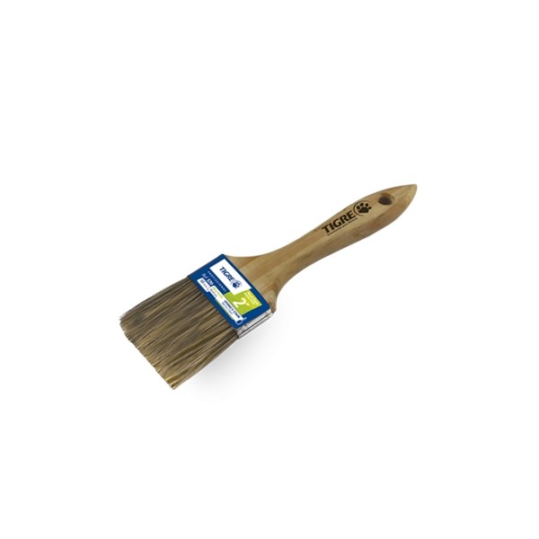 Trincha Dupla p/Pintura Epóxi - Cerda Gris 50mm 2 Pol. 570 - Tigre