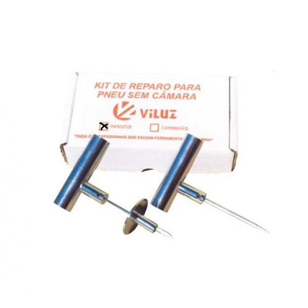 Kit p/ Conserto de Pneus sem Câmara - Viluz
