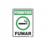 Placa Permitido Fumar Ps103 - Encartale 
