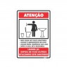 Placa Higiene Banheiro Feminino Ps102 - Encartale 